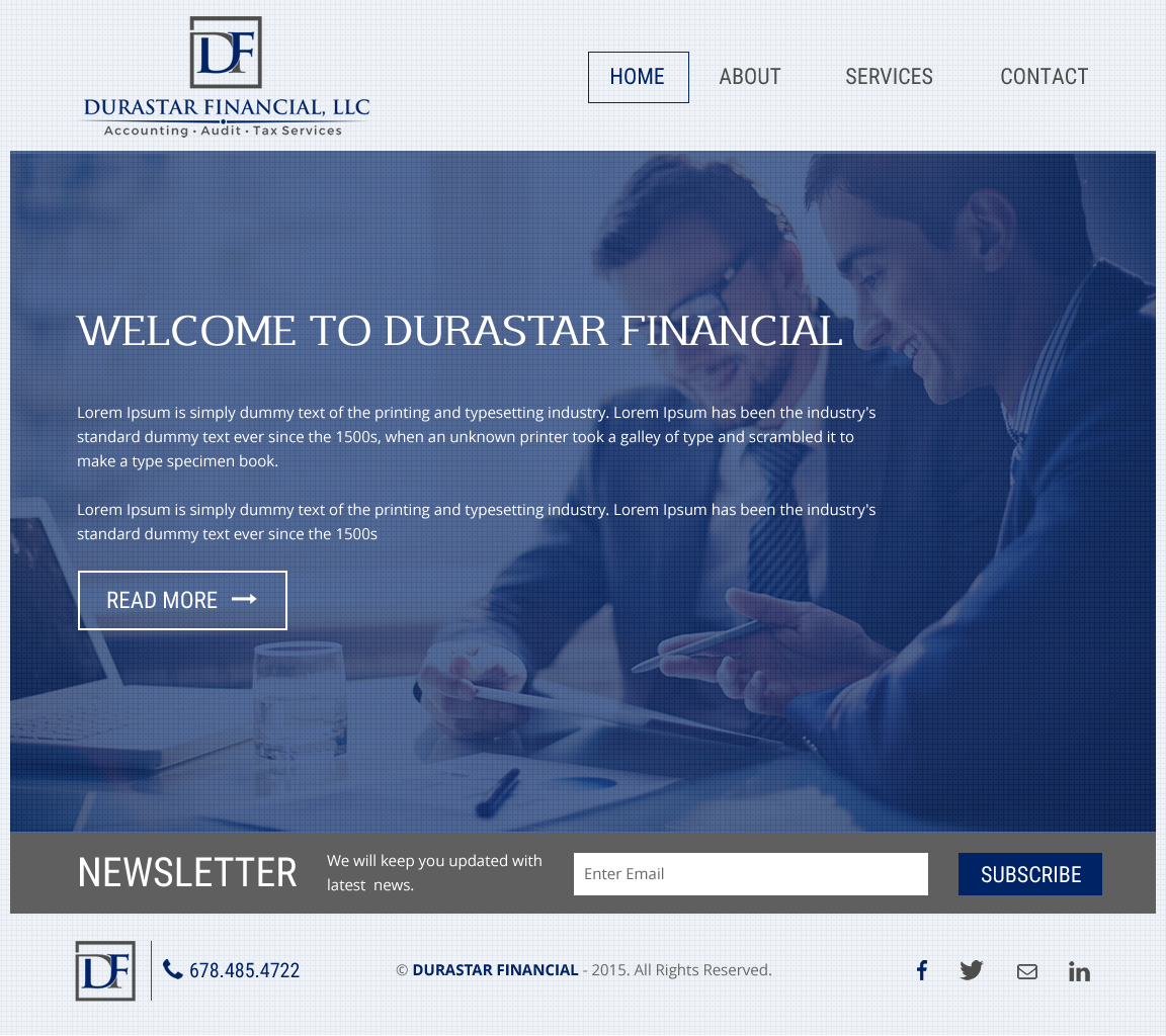 Web Design by rightway for Durastar Financial, LLC | Design #7846827