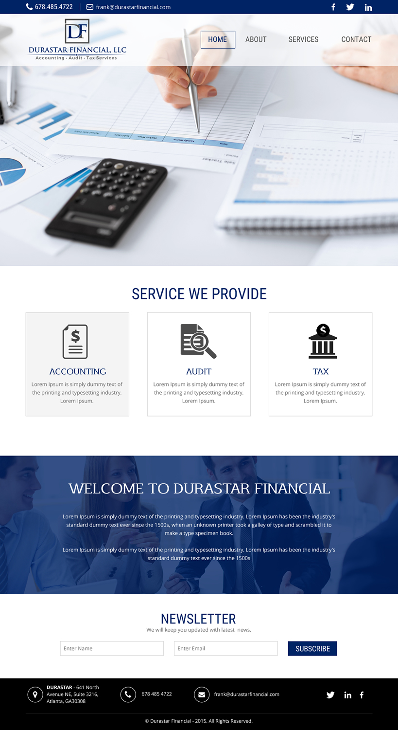 Web Design by rightway for Durastar Financial, LLC | Design #7846838