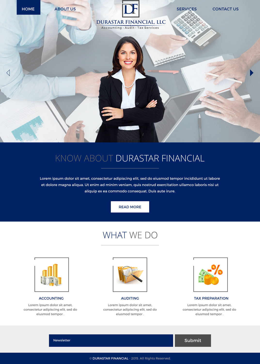 Web Design by rightway for Durastar Financial, LLC | Design #7846875