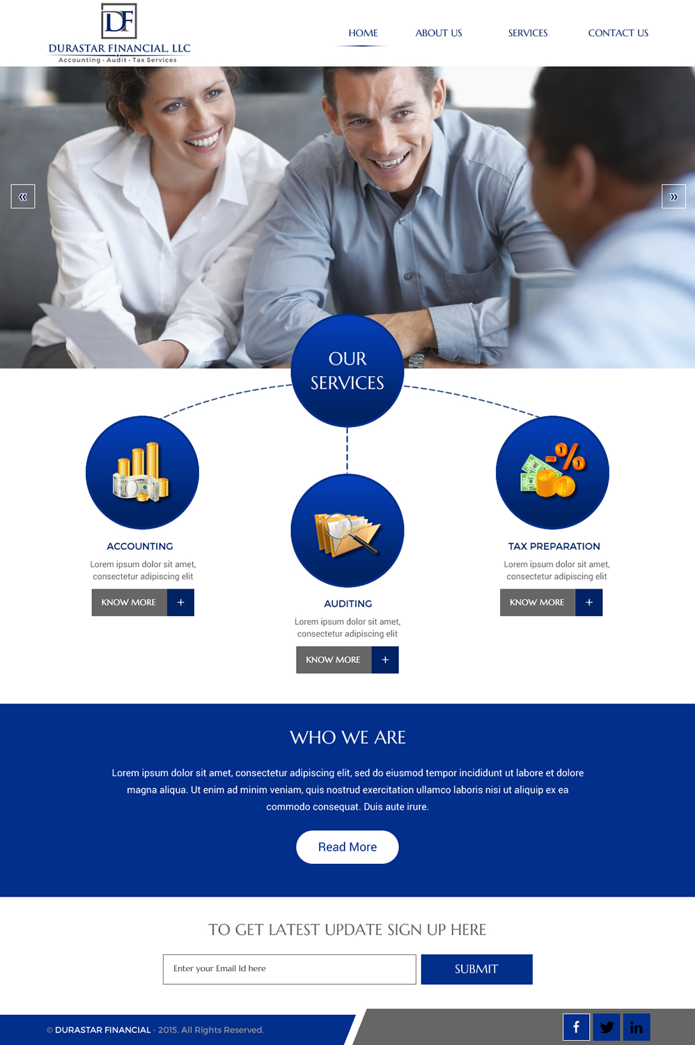 Web Design by rightway for Durastar Financial, LLC | Design #7846877