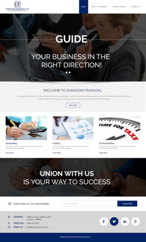 Web-Design von Creations Box 2015 für Durastar Financial, LLC | Design: #7847166