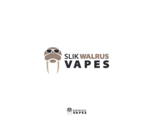 Slik Walrus Vapes | Logo Design by MrBranding