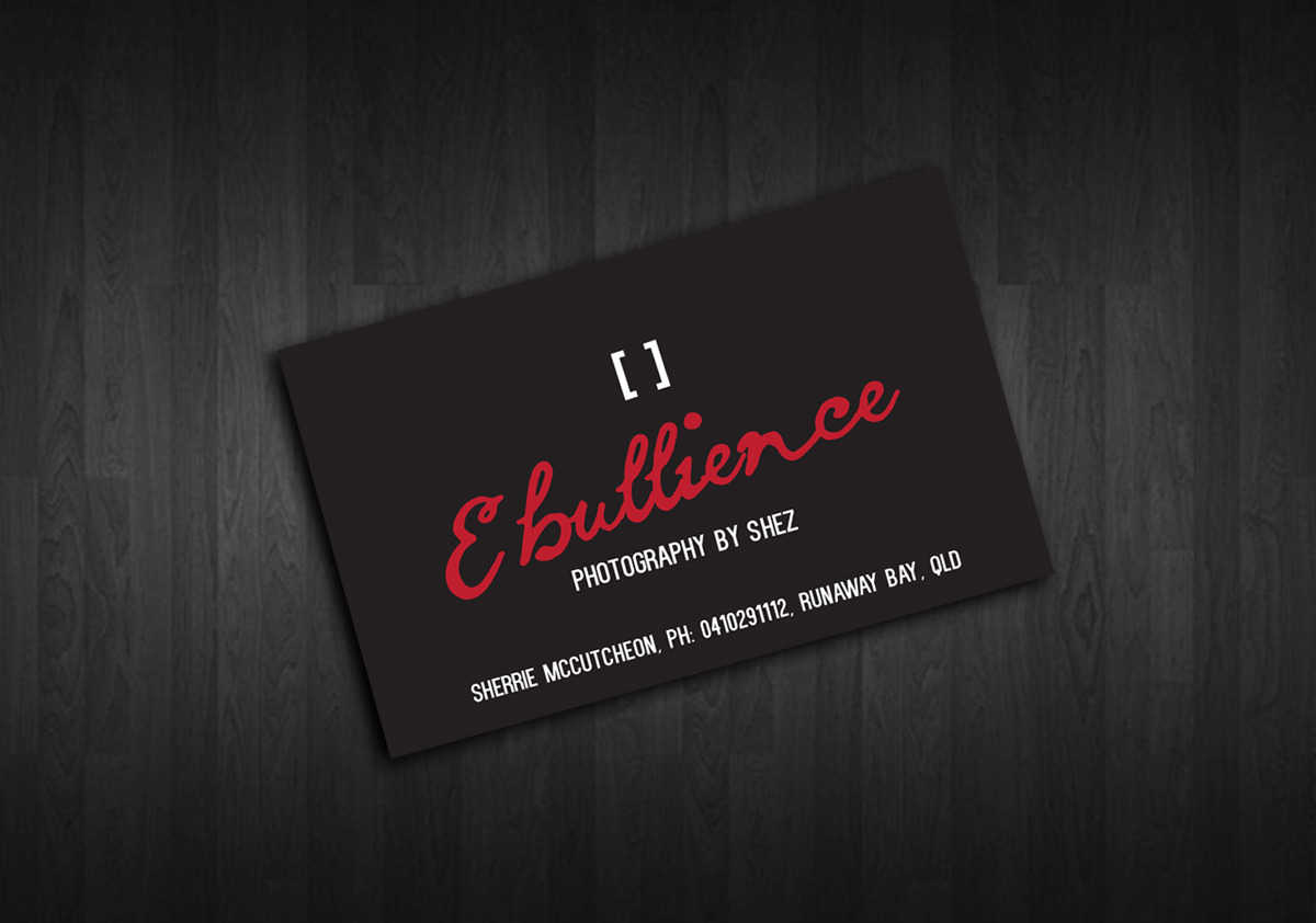 Business Card Design by Mark Moore for Ebullience photography By Shez | Design #7880907
