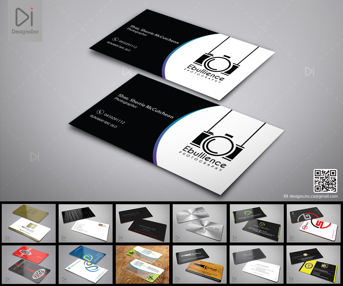 Business Card Design by Design Inc for Ebullience photography By Shez | Design #7848029