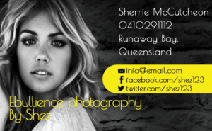 Business Card Design by Stevan Djukic Djuka for Ebullience photography By Shez | Design: #7848173