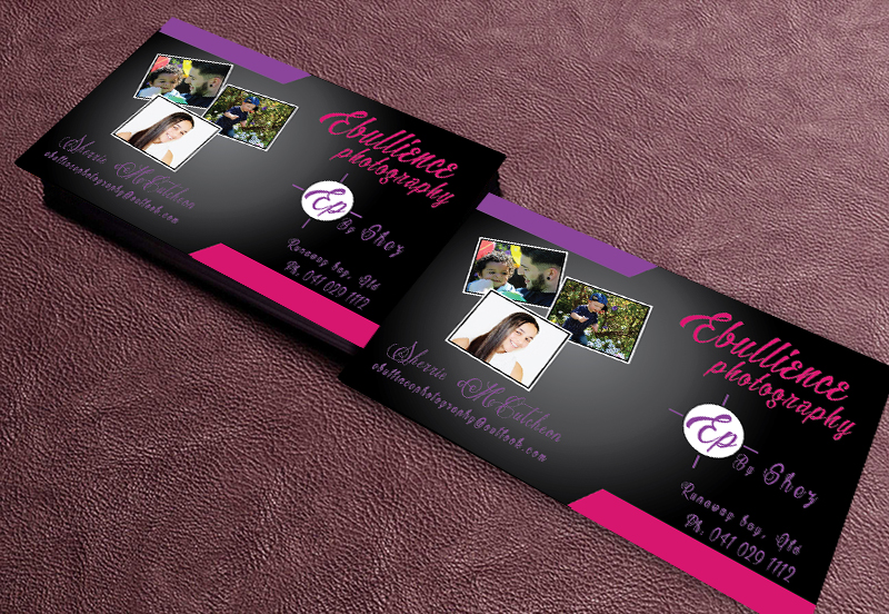 Business Card Design by shyamalart for Ebullience photography By Shez | Design #7892315