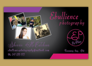 Business Card Design by shyamalart for Ebullience photography By Shez | Design: #7918039