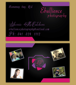Business Card Design by shyamalart for Ebullience photography By Shez | Design: #7929750