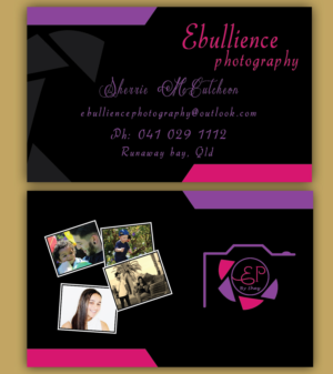 Business Card Design by shyamalart for Ebullience photography By Shez | Design: #7929752