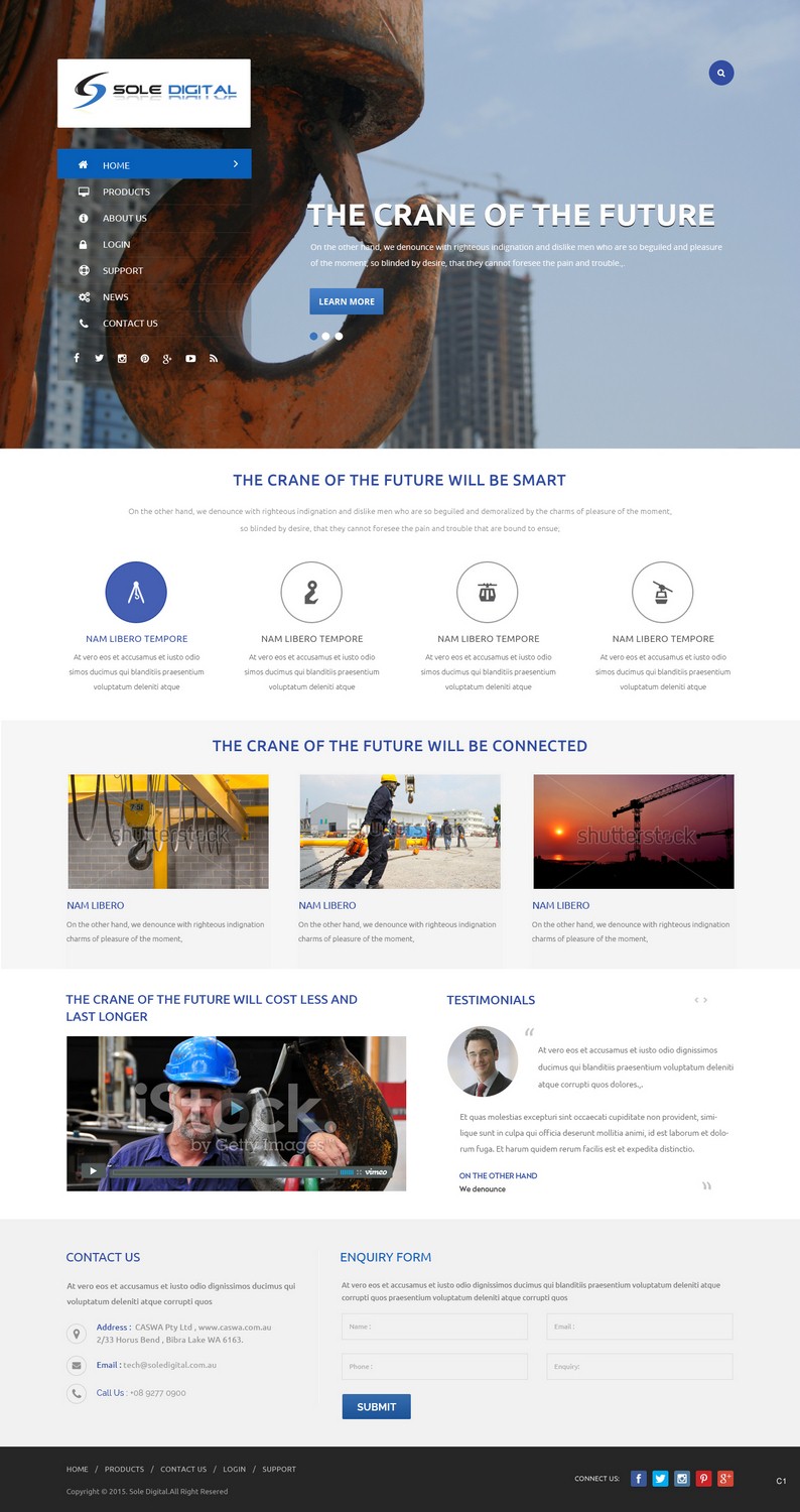 Landing Page Design by pb for CASWA | Design #7887204