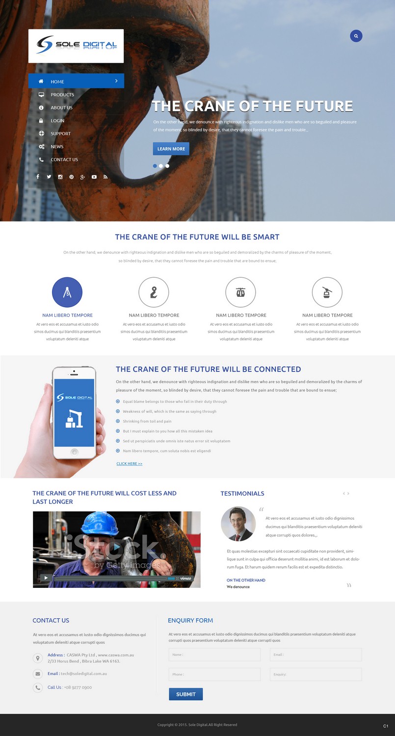 Landing Page Design by pb for CASWA | Design #7898354