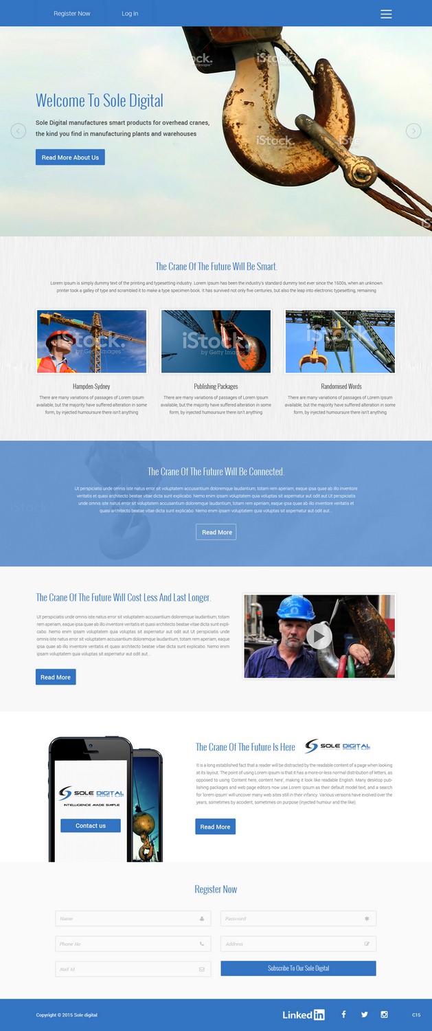 Landing Page Design by pb for CASWA | Design #7898365