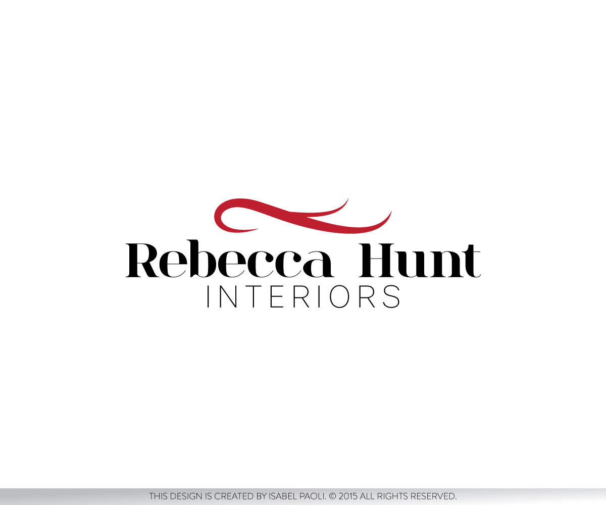 Logo Design by isabel.paoli for Rebecca Hunt Intetiors | Design #7887939