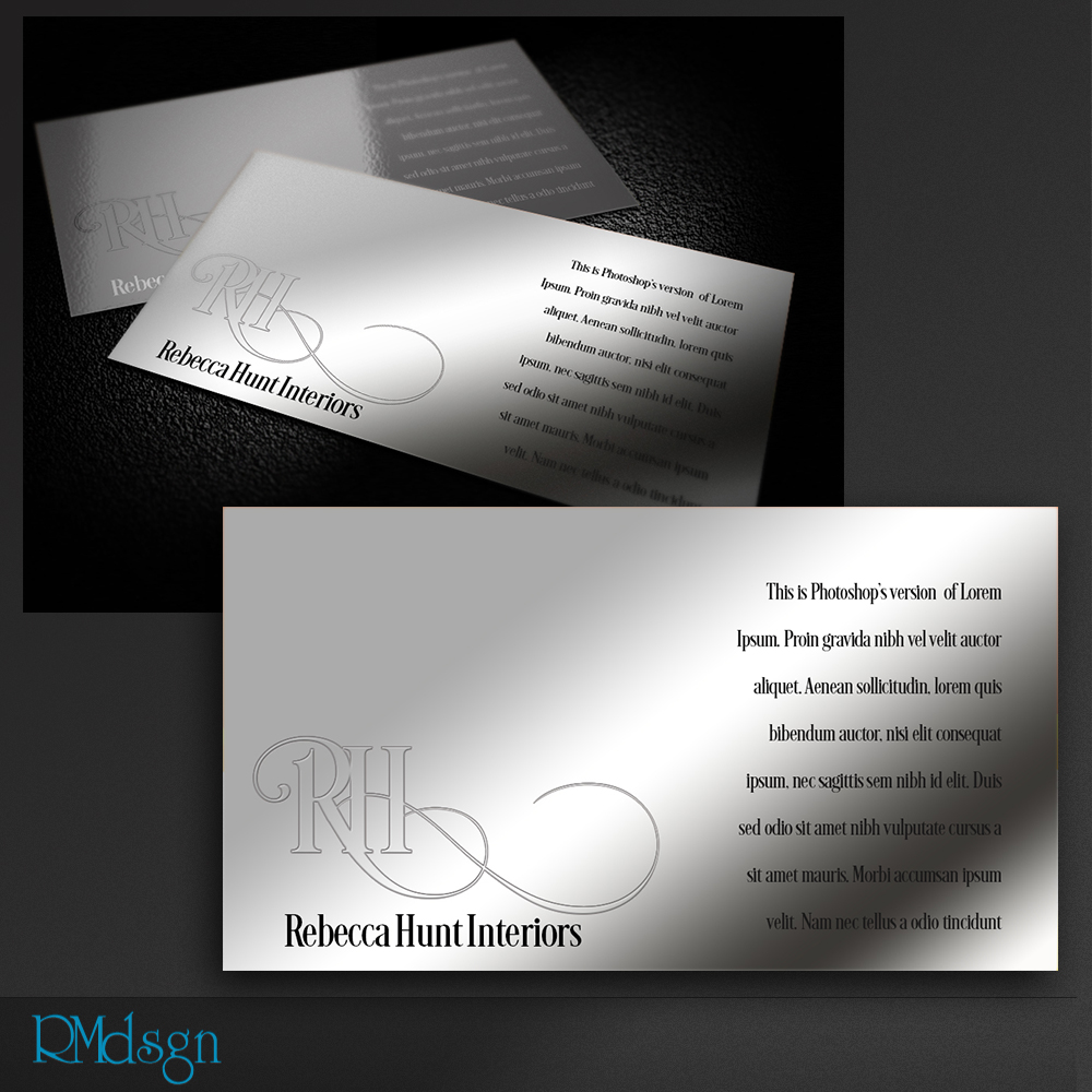Diseño de Logo por rmdsgn para Rebecca Hunt Intetiors | Diseño #7857495