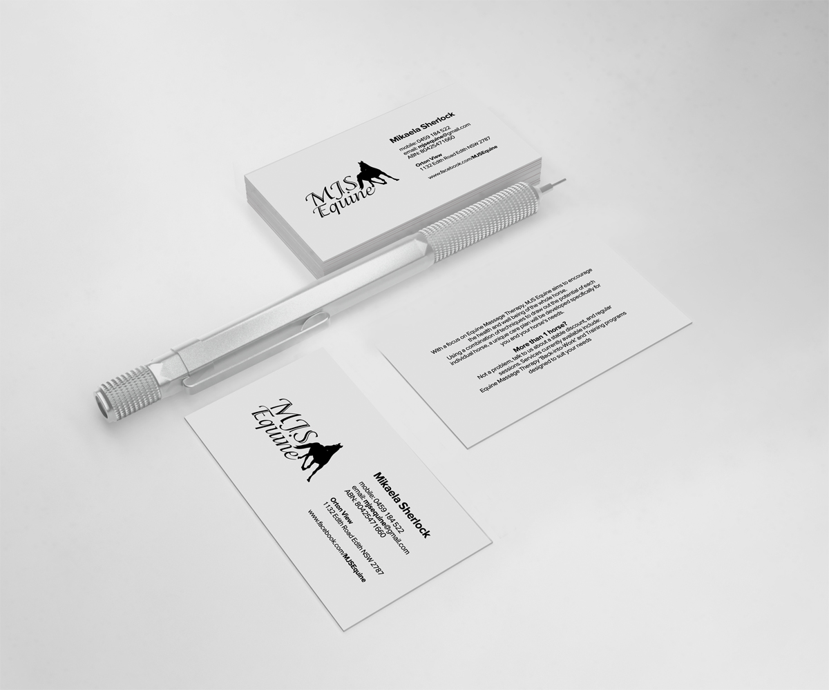 Design de Carte de Visite par diRtY.EMM pour MJS Equine | Design #1934353