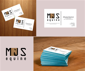 Business Card Design by Sandaru for MJS Equine | Design: #1943884