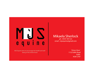 Business Card Design by Sandaru for MJS Equine | Design: #1961823