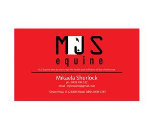 Business Card Design by Sandaru for MJS Equine | Design: #1961829