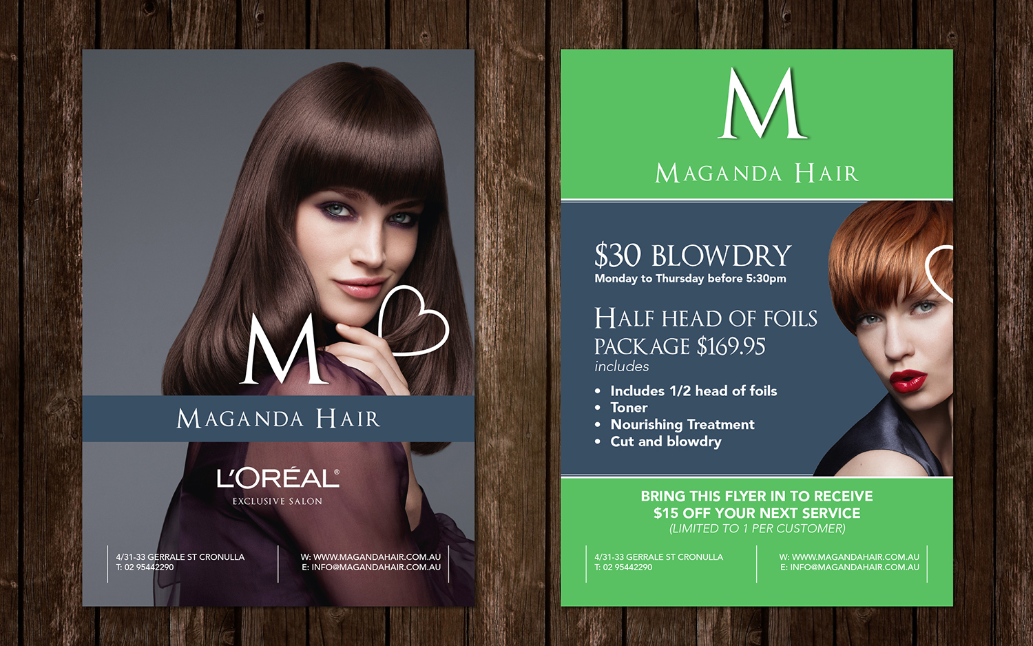 hair salon advertising flyers