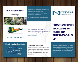 Broschüren-Design von Sbss für Steelworld Manufacturing | Design: #2115075
