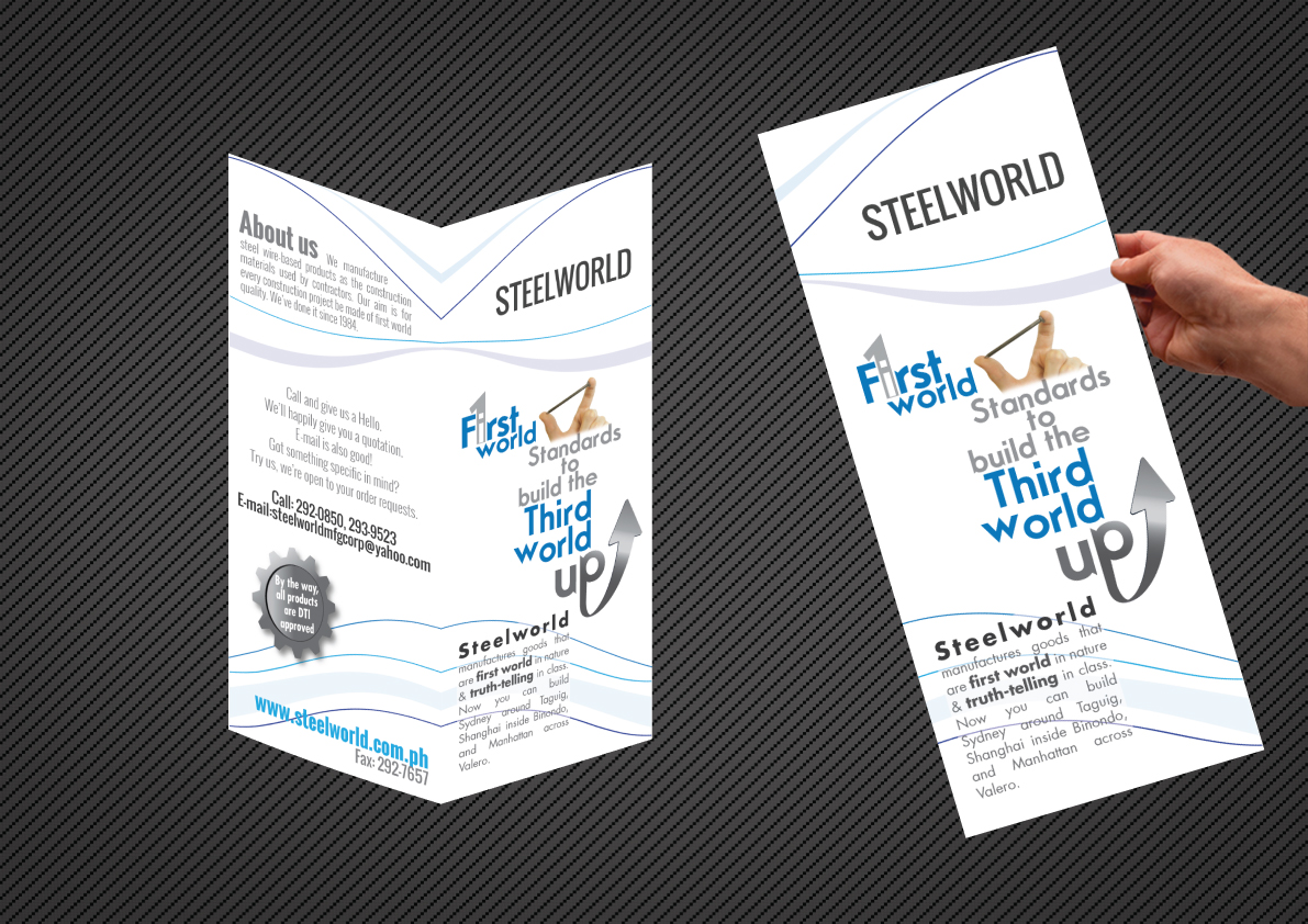 Brochure Design by Impressive Solutions for Steelworld Manufacturing | Design #2135147