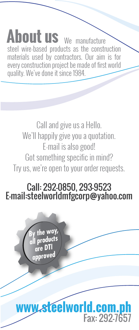 Brochure Design by Impressive Solutions for Steelworld Manufacturing | Design #2135160