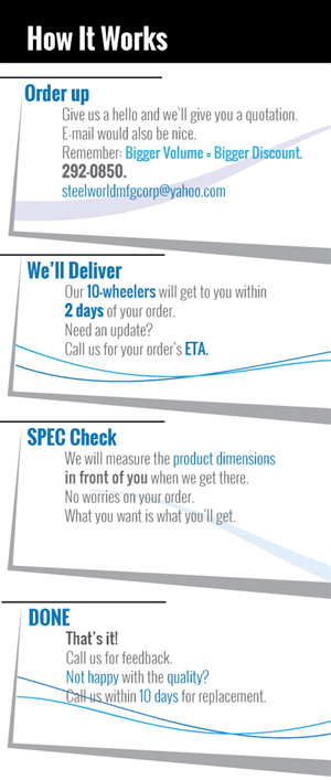 Brochure Design by Impressive Solutions for Steelworld Manufacturing | Design: #2147882