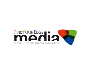 Find Your Edge Media. video + social media marketing | Logo Design by Intro Base
