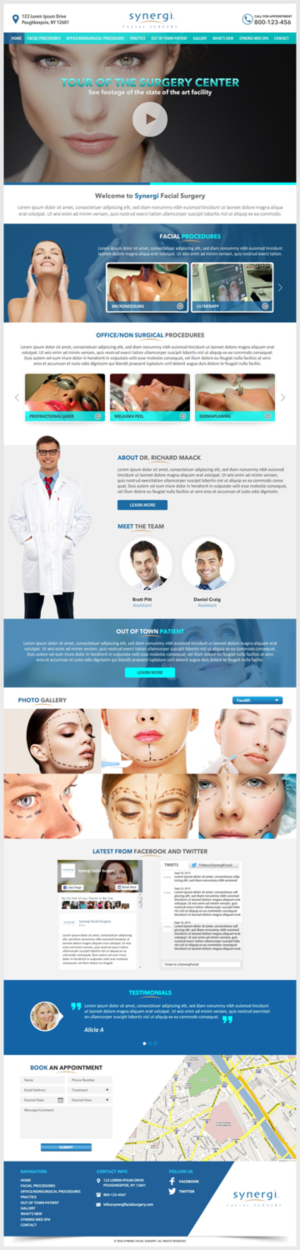 Web Design Job: Facial Surgery Center (Synergi)--Web Design Needed | Web-Design von -Marc-