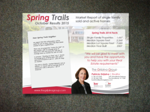 Postcard Design Spring Trails D to D | Postcard Design by Priyo Subarkah