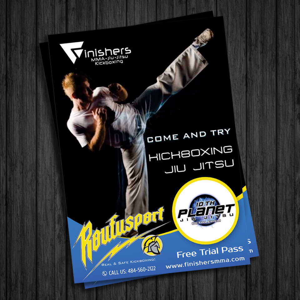 Flyer Design by ESolz Technologies for Finishers MMA | Design #7855136