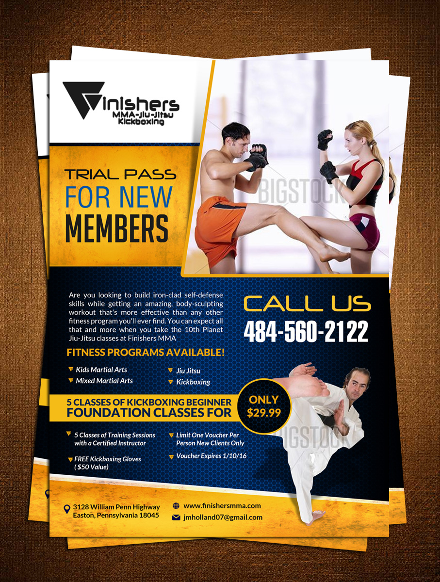 Flyer Design by creative.bugs for Finishers MMA | Design #7852148