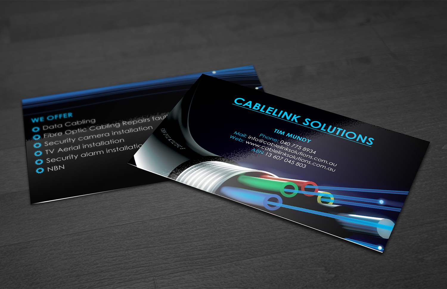 Visitenkarten-Design von premnice für Cablelink solutions | Design #7895712