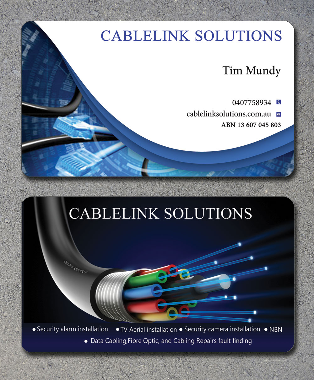 Business Card Design by Lanka Ama for Cablelink solutions | Design #7852862