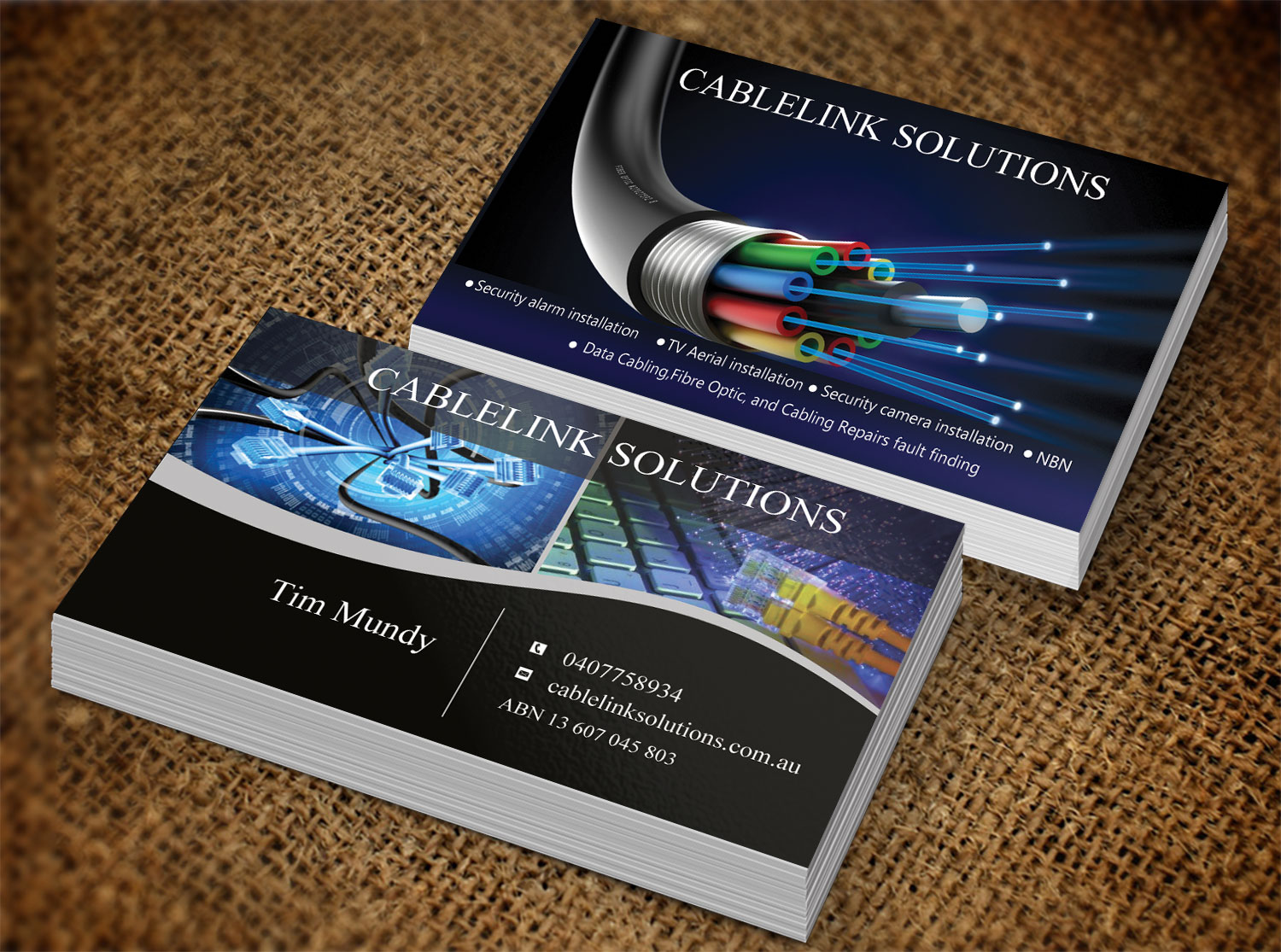 Business Card Design by Lanka Ama for Cablelink solutions | Design #7852863
