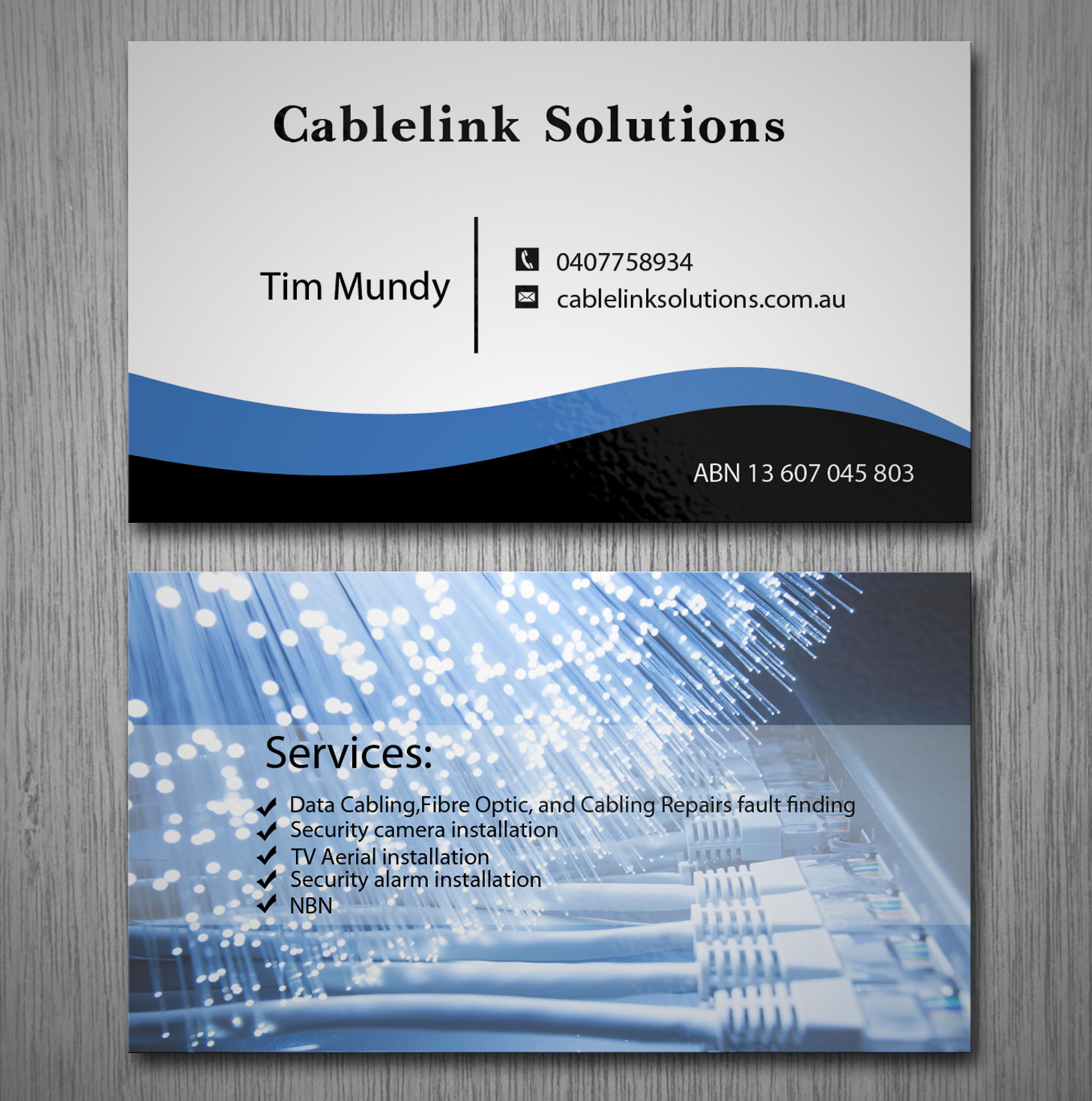 Diseño de Tarjeta de Presentación por Lanka Ama para Cablelink solutions | Diseño #7852867