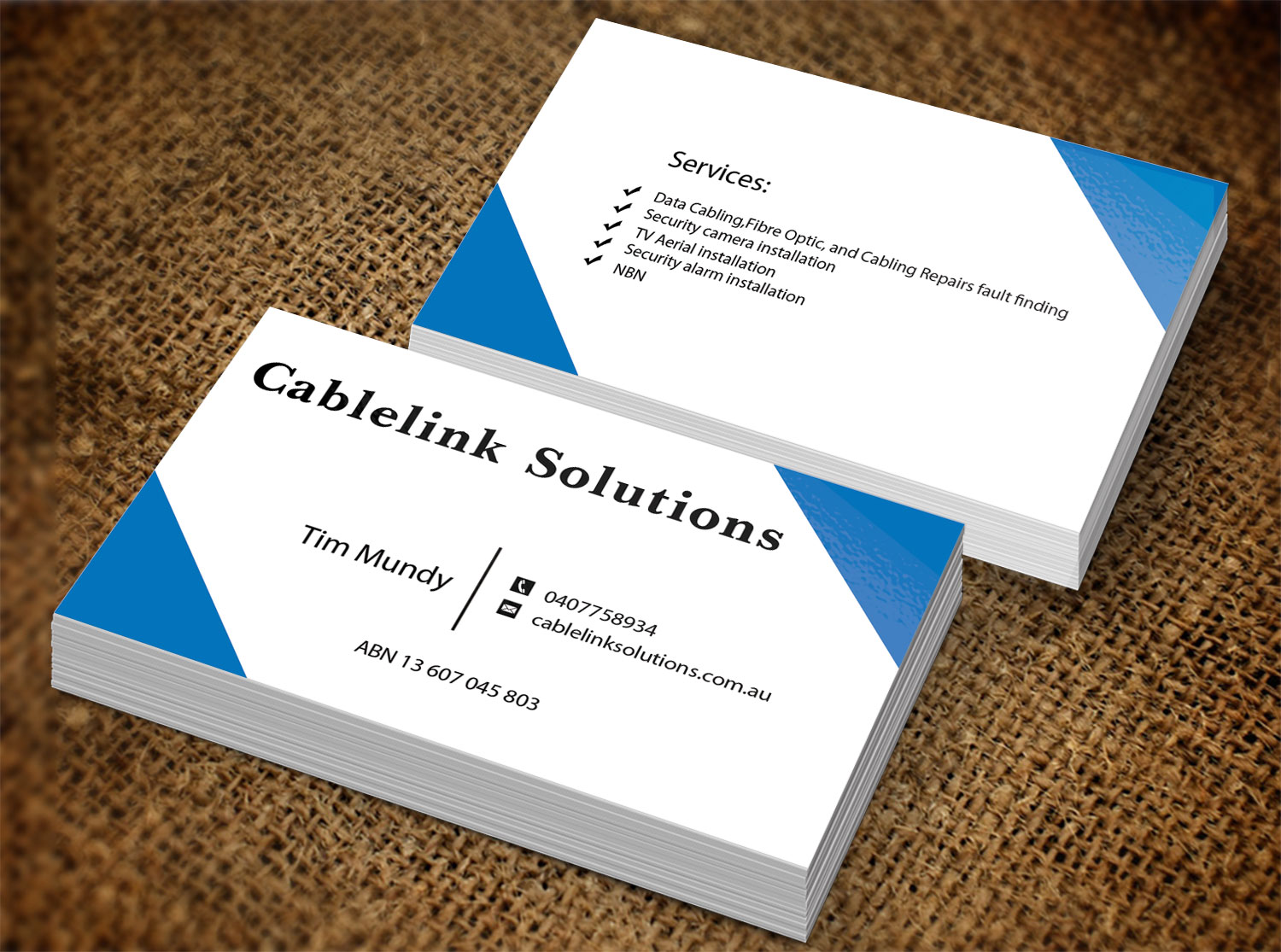 Business Card Design by Lanka Ama for Cablelink solutions | Design #7852868