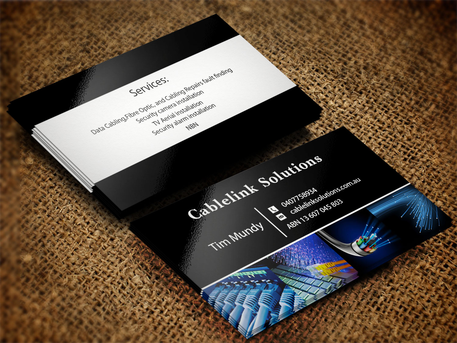 Diseño de Tarjeta de Presentación por Lanka Ama para Cablelink solutions | Diseño #7852869