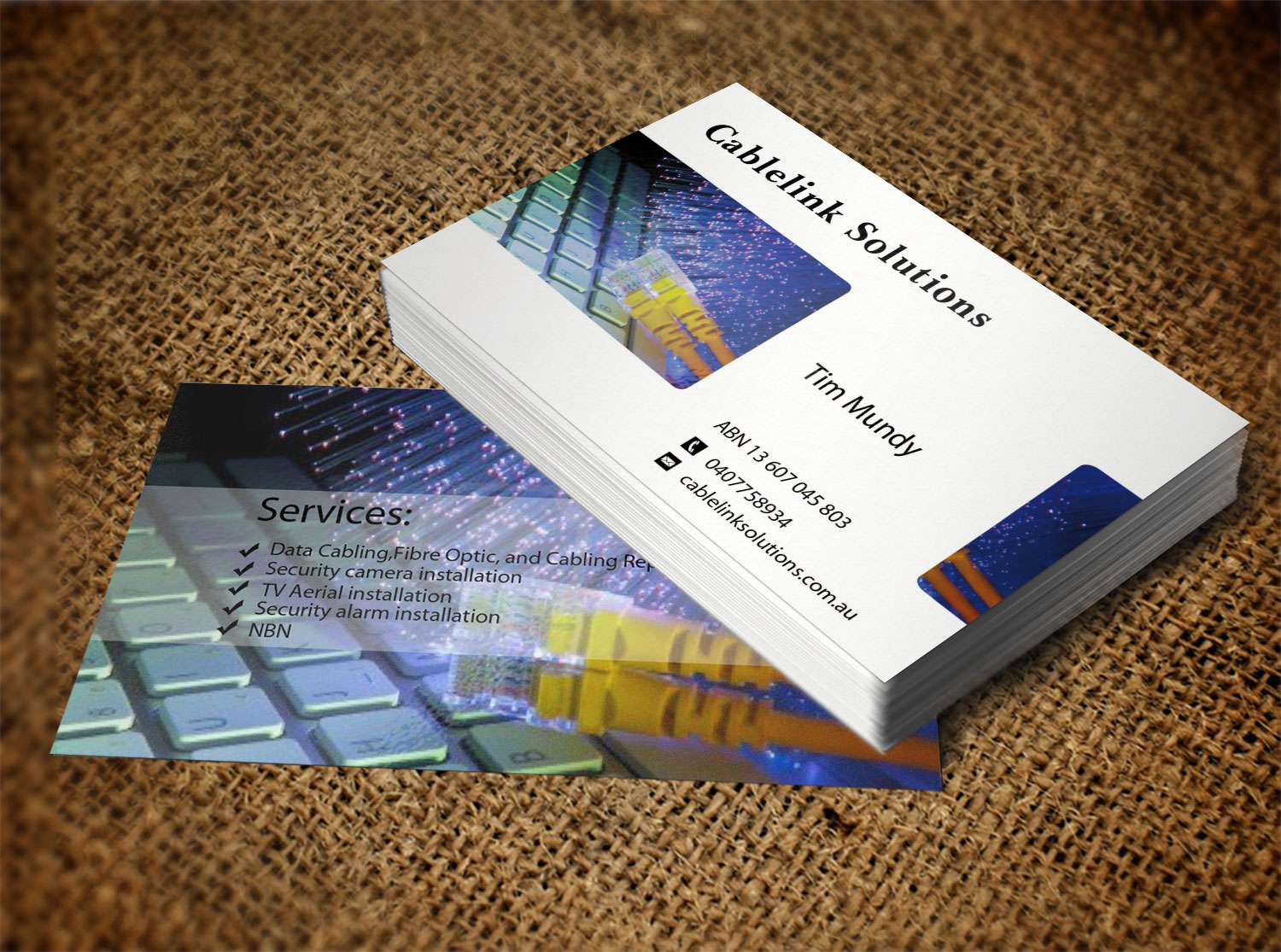 Business Card Design by Lanka Ama for Cablelink solutions | Design #7852871