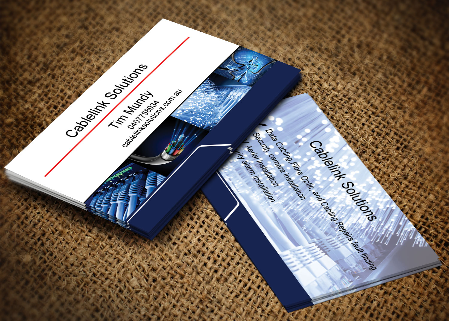 Diseño de Tarjeta de Presentación por Lanka Ama para Cablelink solutions | Diseño #7852874