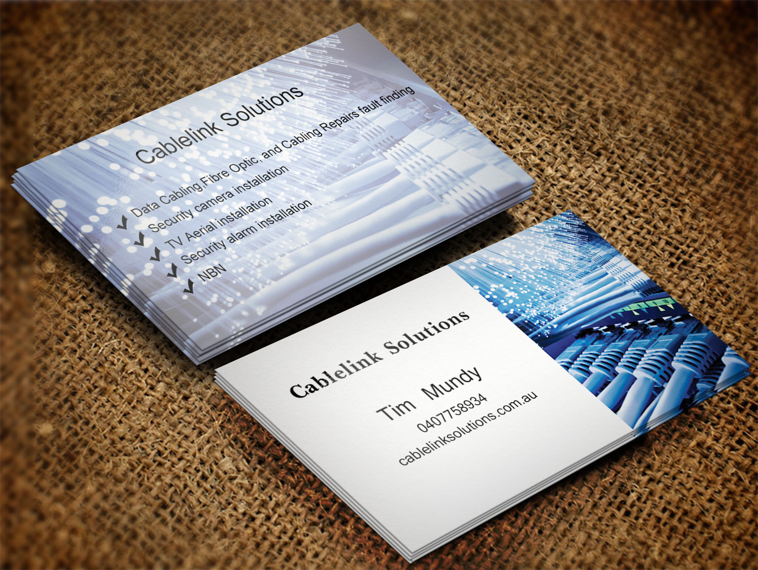 Business Card Design by Lanka Ama for Cablelink solutions | Design #7852875