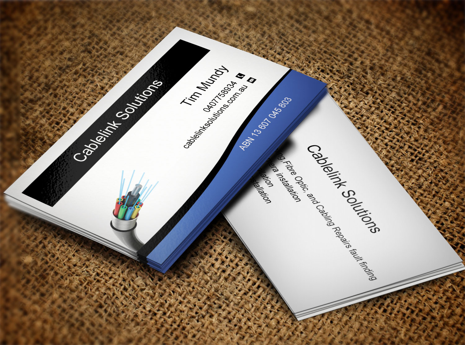 Business Card Design by Lanka Ama for Cablelink solutions | Design #7852877