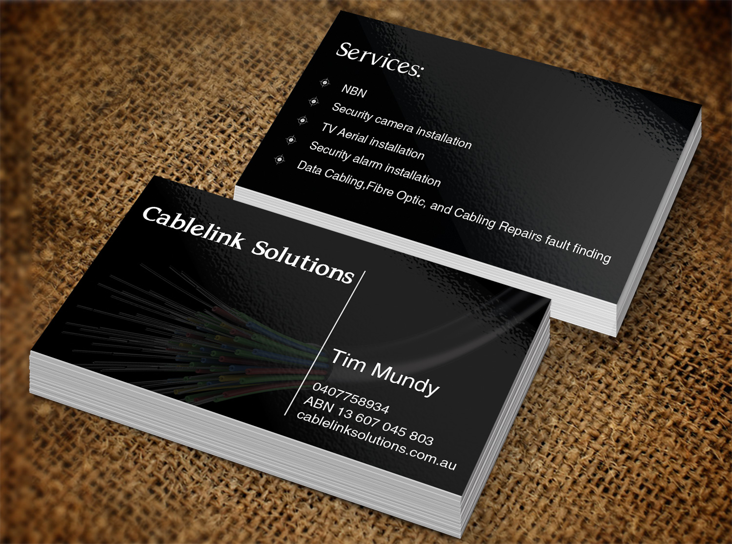 Diseño de Tarjeta de Presentación por Lanka Ama para Cablelink solutions | Diseño #7852879