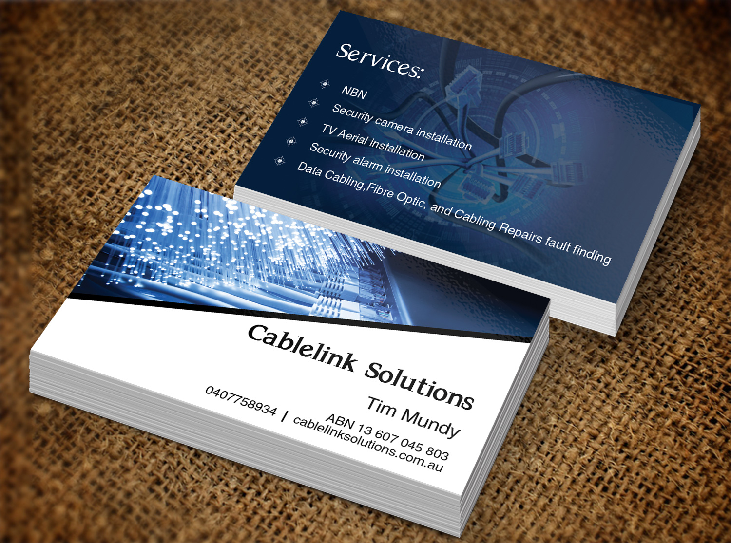 Diseño de Tarjeta de Presentación por Lanka Ama para Cablelink solutions | Diseño #7852881