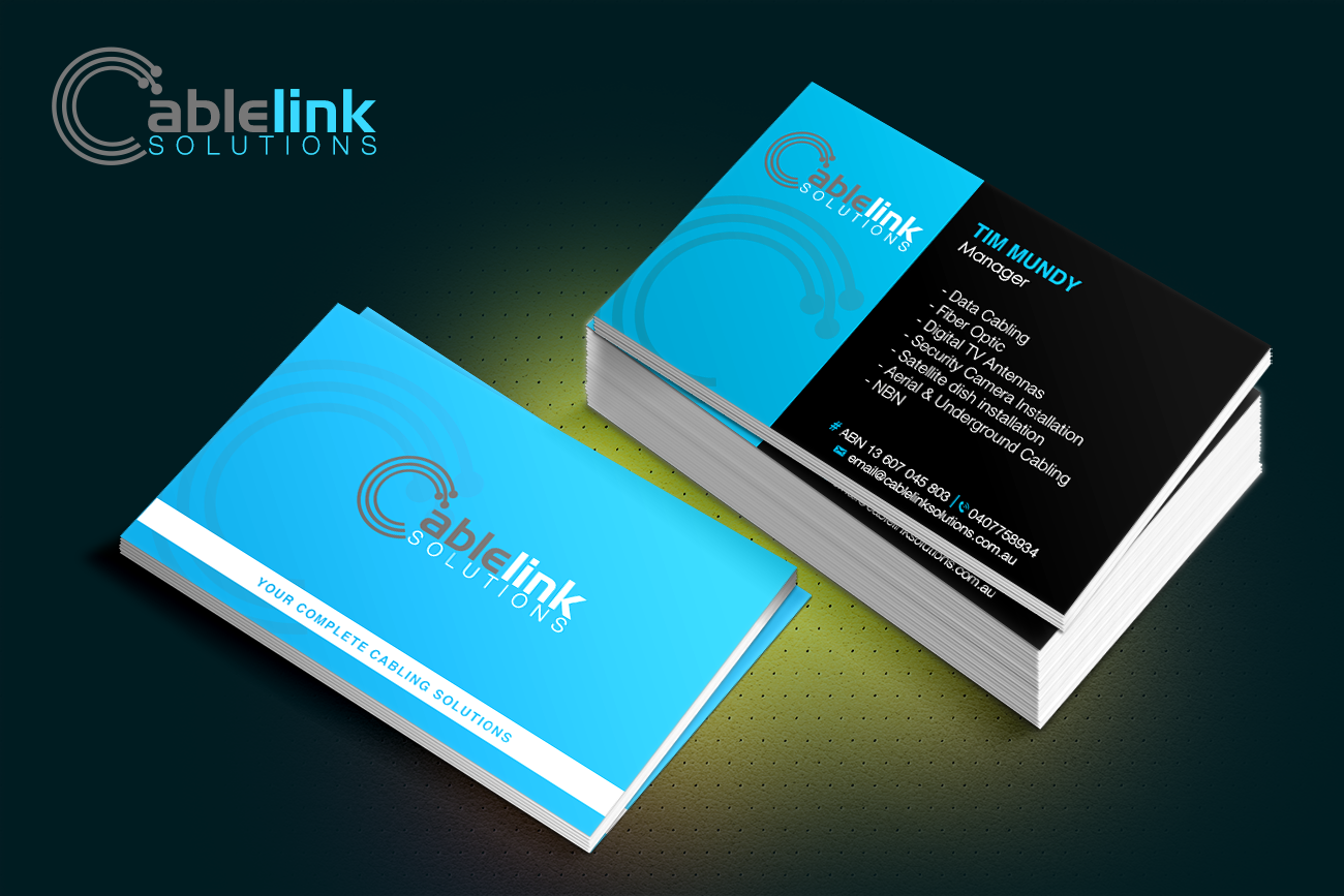 Visitenkarten-Design von DCMadrid für Cablelink solutions | Design #7943613