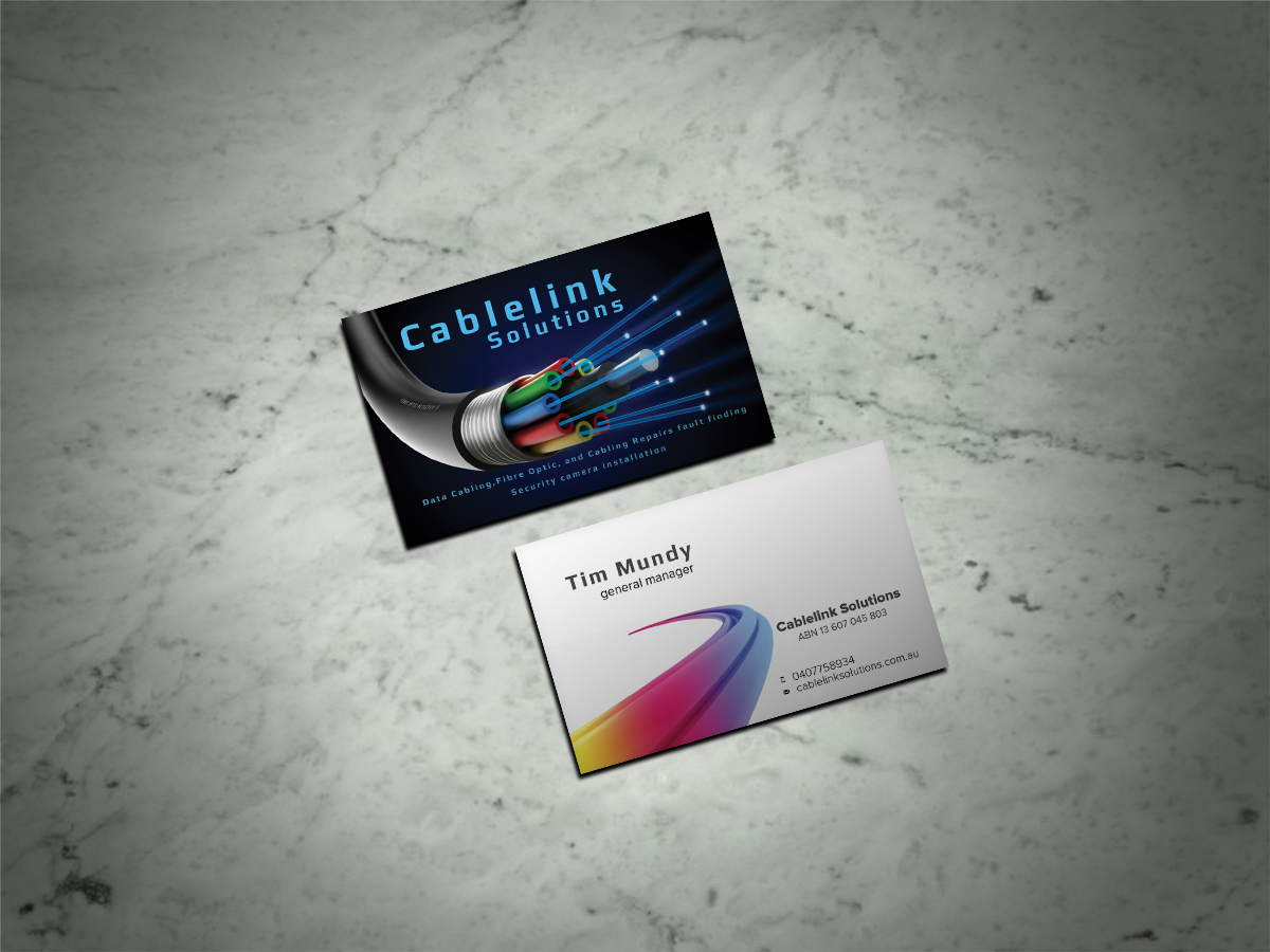 Business Card Design by Scorpius design for Cablelink solutions | Design #7848678