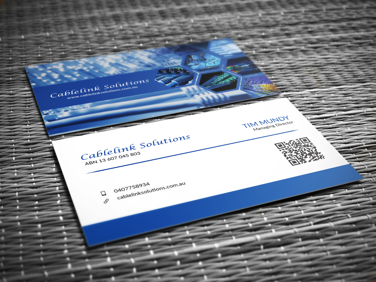 Visitenkarten-Design von SyncFuse™ Solutions für Cablelink solutions | Design #7873743