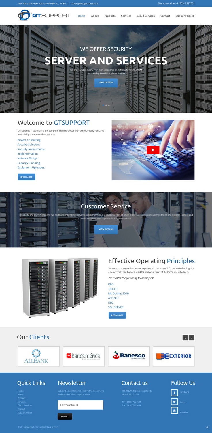 Web Design by pb for GTSUPPORT LLC | Design #7898173
