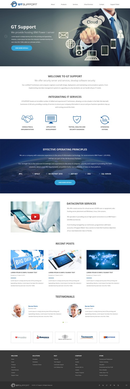 Web Design by pb for GTSUPPORT LLC | Design #7898174