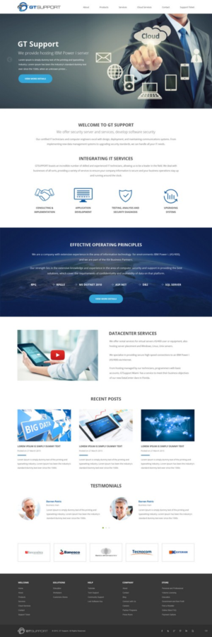 Web Design by pb for GTSUPPORT LLC | Design: #7898174